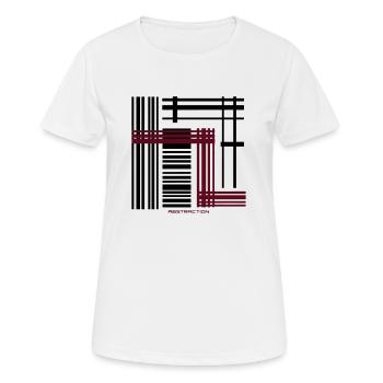 Abstraction - T-shirt respirant Femme - blanc - Devant - AI Model Female 172 dark (172cm)