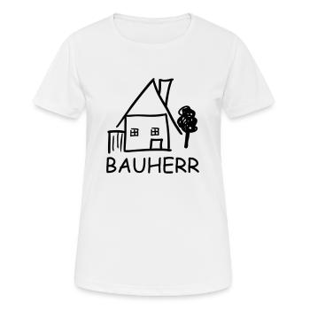 bauherr - Frauen T-Shirt atmungsaktiv - Weiß - Vorne - AI Model Female 172 dark (172cm)