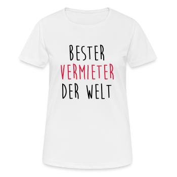 Vermieter Vermieterin Mieter Leasing Miete Auto - Frauen T-Shirt atmungsaktiv - Weiß - Vorne - AI Model Female 172 dark (172cm)