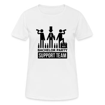 junggesellenabschied - Frauen T-Shirt atmungsaktiv - Weiß - Vorne - AI Model Female 172 dark (172cm)
