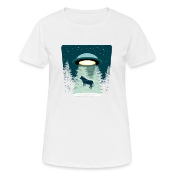Beware UFO - Women's Breathable T-Shirt - white - Front - AI Model Female 172 dark (172cm)