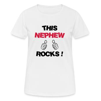 Niece Nephew Nichte Neffe Nièce Neveu Baby - Women's Breathable T-Shirt - white - Front - AI Model Female 172 dark (172cm)