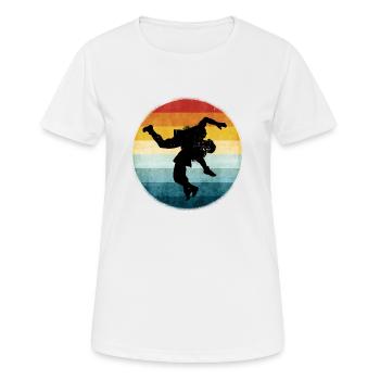 Ringen - Frauen T-Shirt atmungsaktiv - Weiß - Vorne - AI Model Female 172 dark (172cm)