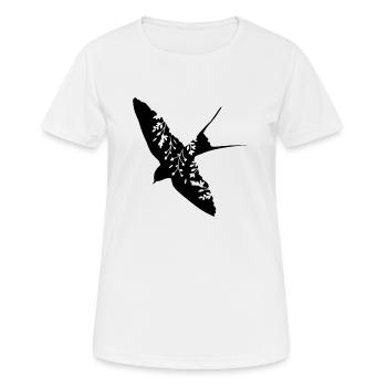 Hirondelle d'oiseau - T-shirt respirant Femme - blanc - Devant - AI Model Female 172 dark (172cm)