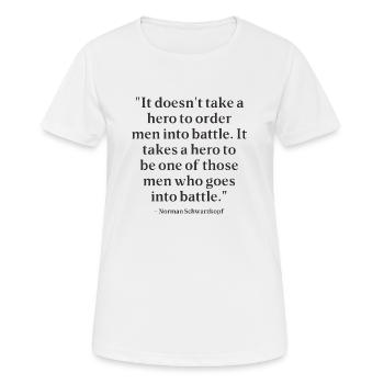 Memorial Day Quotes - Women's Breathable T-Shirt - white - Front - AI Model Female 172 dark (172cm)