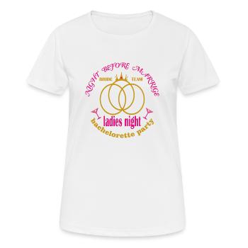 bachelorette - Women's Breathable T-Shirt - white - Front - AI Model Female 172 dark (172cm)