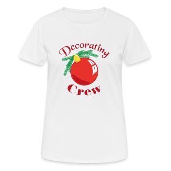 Decorating crew - Women's Breathable T-Shirt - white - Front - AI Model Female 172 dark (172cm)