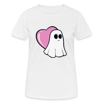 Amour fantomatique - T-shirt respirant Femme - blanc - Devant - AI Model Female 172 dark (172cm)