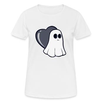 Conception de tatouage d’amour fantomatique - T-shirt respirant Femme - blanc - Devant - AI Model Female 172 dark (172cm)