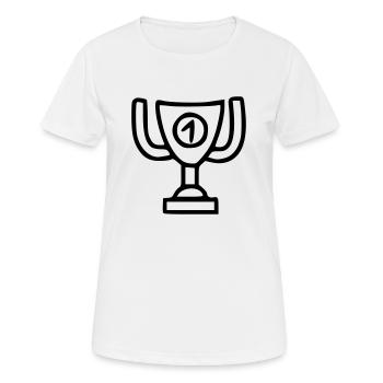 Coupe Dessin Gagner Croquis Noir - T-shirt respirant Femme - blanc - Devant - AI Model Female 172 dark (172cm)