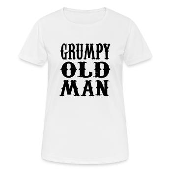 GRUMPY OLD MAN - Women's Breathable T-Shirt - white - Front - AI Model Female 172 dark (172cm)