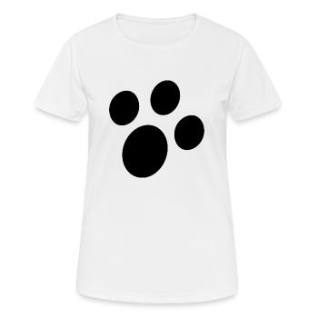 Hund Dog - Frauen T-Shirt atmungsaktiv - Weiß - Vorne - AI Model Female 172 dark (172cm)