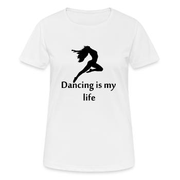 Dancing Dance Music - Women's Breathable T-Shirt - white - Front - AI Model Female 172 dark (172cm)