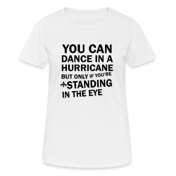 Dancing Dance Music - Frauen T-Shirt atmungsaktiv - Weiß - Vorne - AI Model Female 172 dark (172cm)