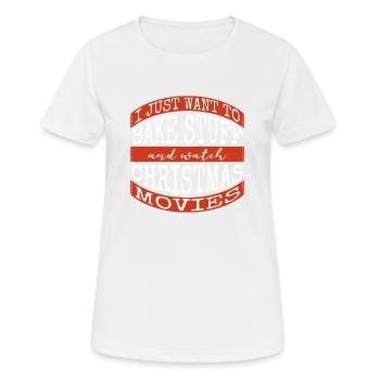 Sayings Birthday Movie Beaker Dinosaur Lover - Women's Breathable T-Shirt - white - Front - AI Model Female 172 dark (172cm)