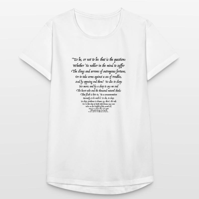 Sein oder Nichtsein 02 (schwarzer Text) Frauen T-Shirt atmungsaktiv