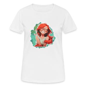 Mrs. Soline lolilol - Women's Breathable T-Shirt - white - Front - AI Model Female 172 dark (172cm)