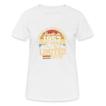 1952 birthday 1952 born in 1952 birthday - Women's Breathable T-Shirt - white - Front - AI Model Female 172 dark (172cm)