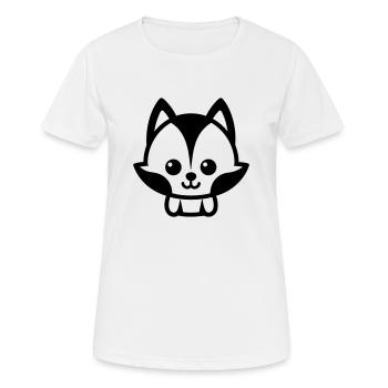 Fuchs - Frauen T-Shirt atmungsaktiv - Weiß - Vorne - AI Model Female 172 dark (172cm)