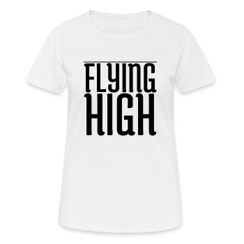 flight adventures jokes aerial acrobatics - Frauen T-Shirt atmungsaktiv - Weiß - Vorne - AI Model Female 172 dark (172cm)