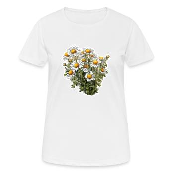 Chamomile bush - Women's Breathable T-Shirt - white - Front - AI Model Female 172 dark (172cm)
