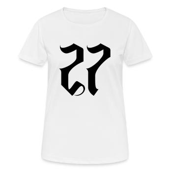 27 - T-shirt respirant Femme - blanc - Devant - AI Model Female 172 dark (172cm)