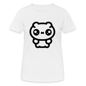 Trauriger Hamster - Frauen T-Shirt atmungsaktiv - Weiß - Vorne - AI Model Female 172 dark (172cm)