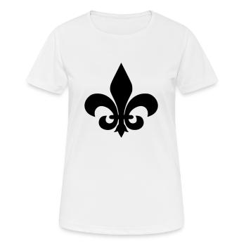Fleur de lys - T-shirt respirant Femme - blanc - Devant - AI Model Female 172 dark (172cm)