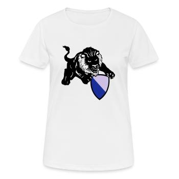 zürich löwe - Frauen T-Shirt atmungsaktiv - Weiß - Vorne - AI Model Female 172 dark (172cm)