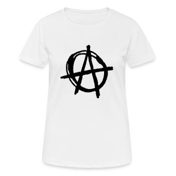 anarchi - T-shirt respirant Femme - blanc - Devant - AI Model Female 172 dark (172cm)