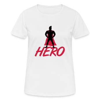 Hero - T-shirt respirant Femme - blanc - Devant - AI Model Female 172 dark (172cm)
