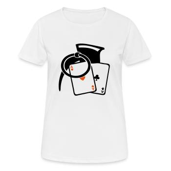 Granaten poker Karte as - Frauen T-Shirt atmungsaktiv - Weiß - Vorne - AI Model Female 172 dark (172cm)
