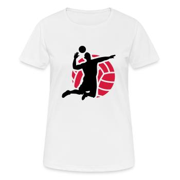 volleyball - T-shirt respirant Femme - blanc - Devant - AI Model Female 172 dark (172cm)