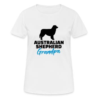Australian Shepherd - Women's Breathable T-Shirt - white - Front - AI Model Female 172 dark (172cm)