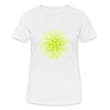 MUMS Fleurs Fleurs Fleurs - T-shirt respirant Femme - blanc - Devant - AI Model Female 172 dark (172cm)