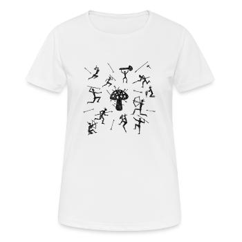 Mushroom - Women's Breathable T-Shirt - white - Front - AI Model Female 172 dark (172cm)