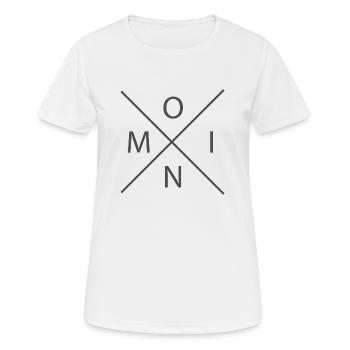 Moin - T-shirt respirant Femme - blanc - Devant - AI Model Female 172 dark (172cm)