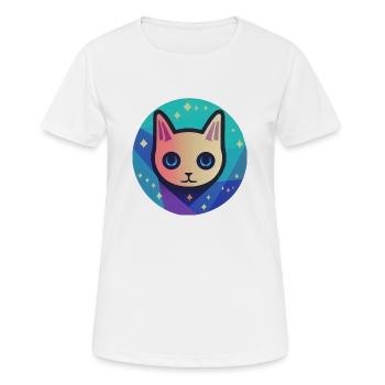 Astro Chat - T-shirt respirant Femme - blanc - Devant - AI Model Female 172 dark (172cm)