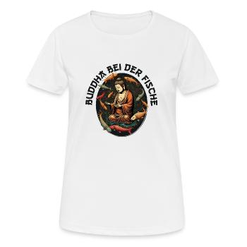 BUDDHA at Pisces - Women's Breathable T-Shirt - white - Front - AI Model Female 172 dark (172cm)