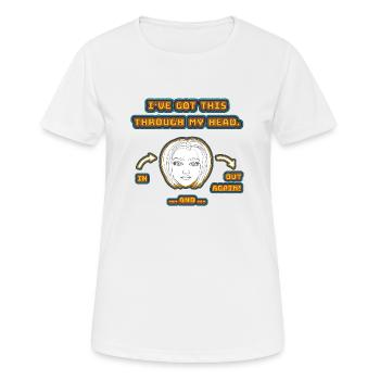 witziges Nicht-Nachdenken-Design / lustige Sprüche - Frauen T-Shirt atmungsaktiv - Weiß - Vorne - AI Model Female 172 dark (172cm)