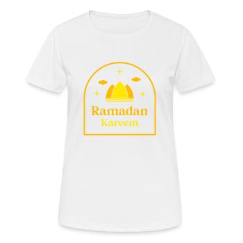 Ramadan Kareem - Frauen T-Shirt atmungsaktiv - Weiß - Vorne - AI Model Female 172 dark (172cm)