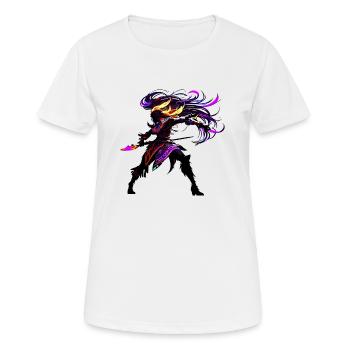 Warrior woman - Women's Breathable T-Shirt - white - Front - AI Model Female 172 dark (172cm)