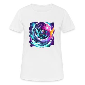Unendlicher Raum - Frauen T-Shirt atmungsaktiv - Weiß - Vorne - AI Model Female 172 dark (172cm)