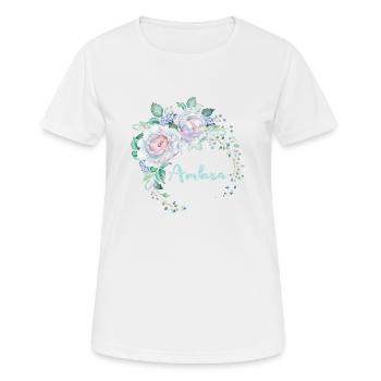 Pour l’ambre gris - T-shirt respirant Femme - blanc - Devant - AI Model Female 172 dark (172cm)
