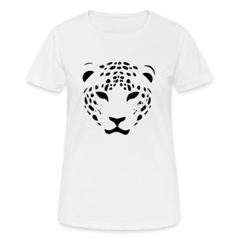 Leopard - Women's Breathable T-Shirt - white - Front - AI Model Female 172 dark (172cm)