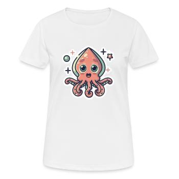 Squid Lover - Women's Breathable T-Shirt - white - Front - AI Model Female 172 dark (172cm)