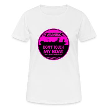 Boat Warning - Women's Breathable T-Shirt - white - Front - AI Model Female 172 dark (172cm)