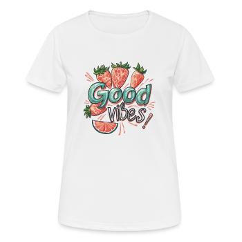 Sommer Stimmung - Frauen T-Shirt atmungsaktiv - Weiß - Vorne - AI Model Female 172 dark (172cm)