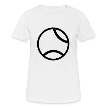 Balle de tennis - T-shirt respirant Femme - blanc - Devant - AI Model Female 172 dark (172cm)