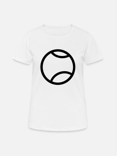 Tennisball - Frauen T-Shirt atmungsaktiv - Weiß